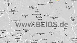 Burze nad Polską, godz. 18.45 - 20.45 (blids.de)