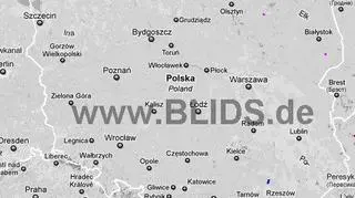 Burze nad Polską, godz. 20.30-22.30 (blids.de)