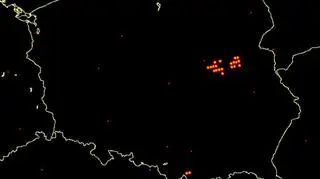 Burze nad Polską o godz. 21.30