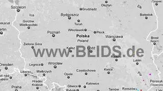 Burze nad Polską w godz. 14.00-16.00