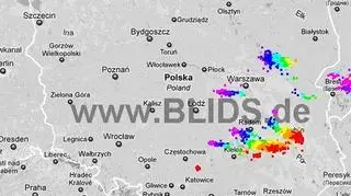 Burze nad Polską w godzinach 18.45-20.45