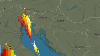 Burze nad Wenecją - stan na godzinę 10