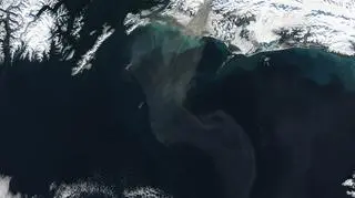 Burze piaskowa u wybrzeży Alaski (NASA)