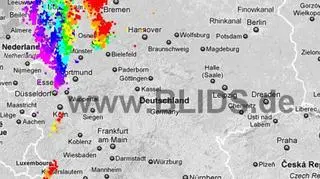 Burze w Niemczech (blids.de)