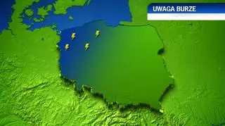Burze w piątek nie będą gwałtowne
