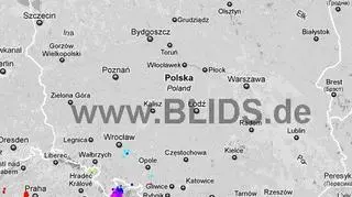 Burze w Polsce 16:45-18:45