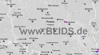 Burze w Polsce (blids.de)