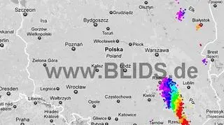 Burze w Polsce (blids.de)