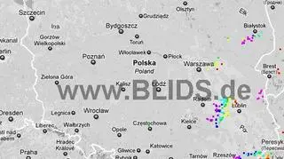 Burze w Polsce (blids.de)