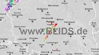 Burze w Polsce, godz. 18:45-20:45