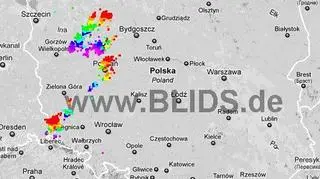 Burze w Polsce w godz. 18.45-20.45