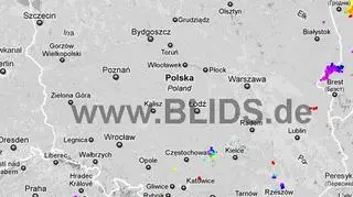 Burze w Polsce w godz. 19.15-21.15