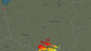 Burzowa strefa w sobotę o godz. 20