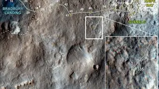 Cały szlak Curiosity na Marsie (NASA/JPL-Caltech)