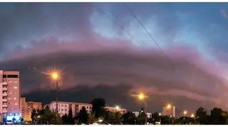 Chmura szelfowa nad Warszawą