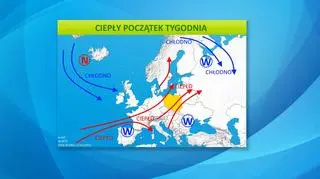 Ciepły początek tygodnia