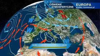 Ciśnienie atmosferyczne nad Europą