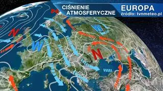 Ciśnienie atmosferyczne w Europie