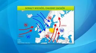 Ciśnienie atmosferyczne w Europie (tvnmeteo.pl)