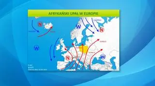 Ciśnienie atmosferyczne w Europie (tvnmeteo