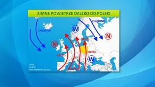 Ciśnienie atmosferyczne w Europie (tvnmeteo.pl)