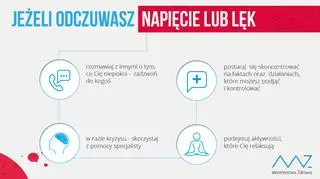Co robić jeśli odczuwasz napięcie lub lęk (Ministerstwo Zdrowia)