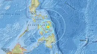 Do trzęsienia doszło na Filipinach