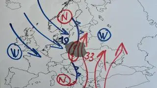Dwa światy pogodowe nad Polską