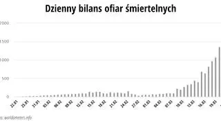Dzienny bilans ofiar śmiertelnych