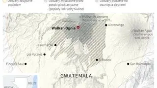 Erupcja Wulkanu Ognia w Gwatemali