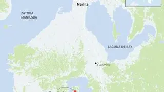 Erupcja wulkanu Taal na Filipinach (Adam Ziemienowicz/PAP)