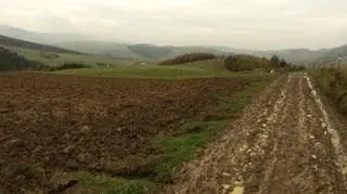 Fragment trasy, znowu błoto (fot. Katarzyna Karpa)