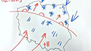 Front dzieli Polskę na dwie części 