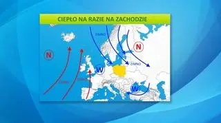 Fronty atmosferyczne nad Europą