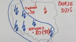 Gdzie będą burze?