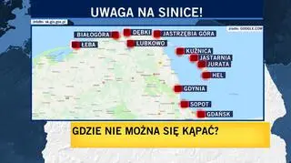 Gdzie należy uważać na sinice?