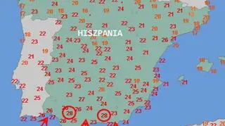 Gorące powietrze napłynęło z Afryki do Hiszpanii