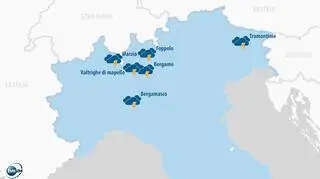 Gwałtowne burze we Włoszech