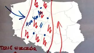 Gwałtowne burze wystąpią w czwartek wieczorem i w nocy z czwartku na piątek