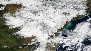 Hiszpania na zdjęciu satelitarnym z 11 stycznia (NASA)