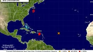 Huragany, które znajdują się na oceanie (NHC/NOAA)