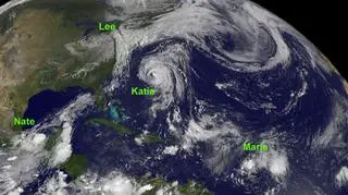 Huragany na Atlantyku (NASA/ NOAA)