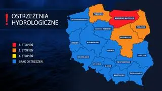 IMGW wydał ostrzeżenia hydrologiczne