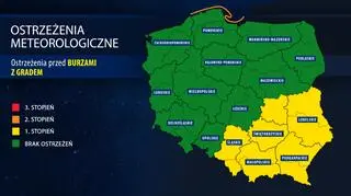 IMGW wydał ostrzeżenia meteorologiczne dla sześciu województw