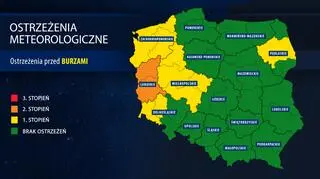 IMGW wydał ostrzeżenia meteorologiczne 