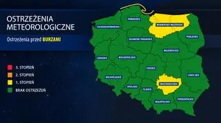 IMGW wydał ostrzeżenia meteorologiczne