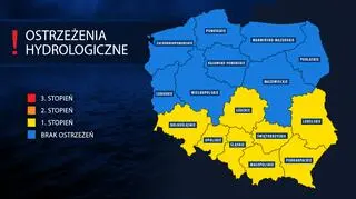 IMGW wydał ostrzeżenie hydrologiczne w południowej części Polski