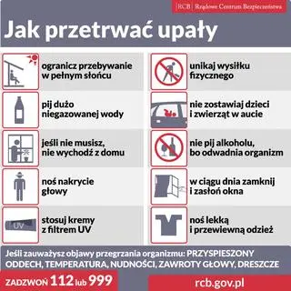 Jak przetrwać upały (Rządowe Centrum Bezpieczeństwa)