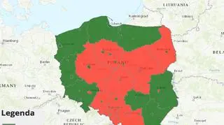 Jakość powietrza w 2016 roku - pył PM2,5 (TVN Meteo za GIOŚ)