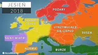 Jesień według amerykańskich meteorologów (AccuWeather)